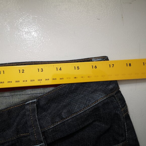 Sasson Ooh La La Ladies Size 12 Dark Wash Skinny Leg Shuffle Blue Jeans - Picture 10 of 12